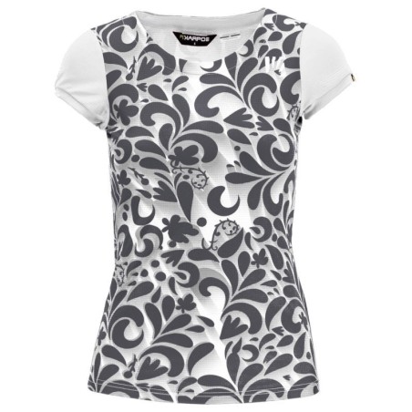 Damen T-Shirt Karpos Loma Print W Jersey weiß-grau
